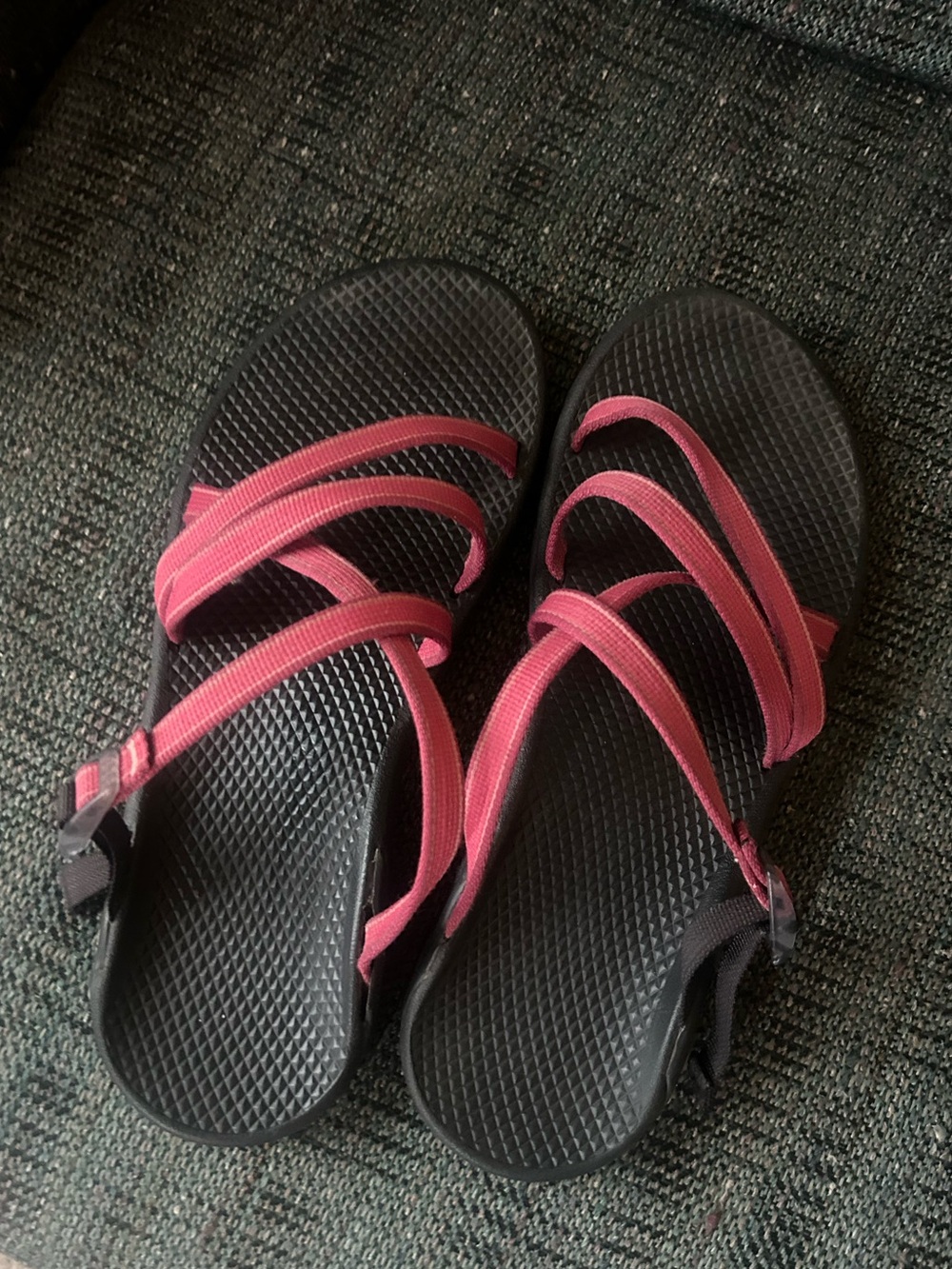 Chaco Sandals with Pink/red Straps - Sporty Strappy Sandal 10